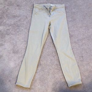 Tan modern stretch skinny cropped pants